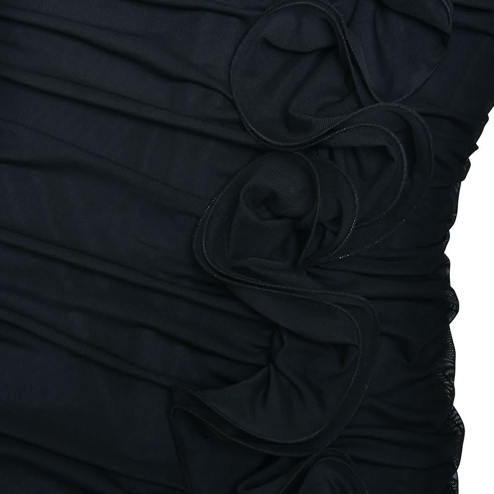 Elegant Black One-Shoulder Ruffle Maxi Gown - Your Fall & Holiday Event Showstopper