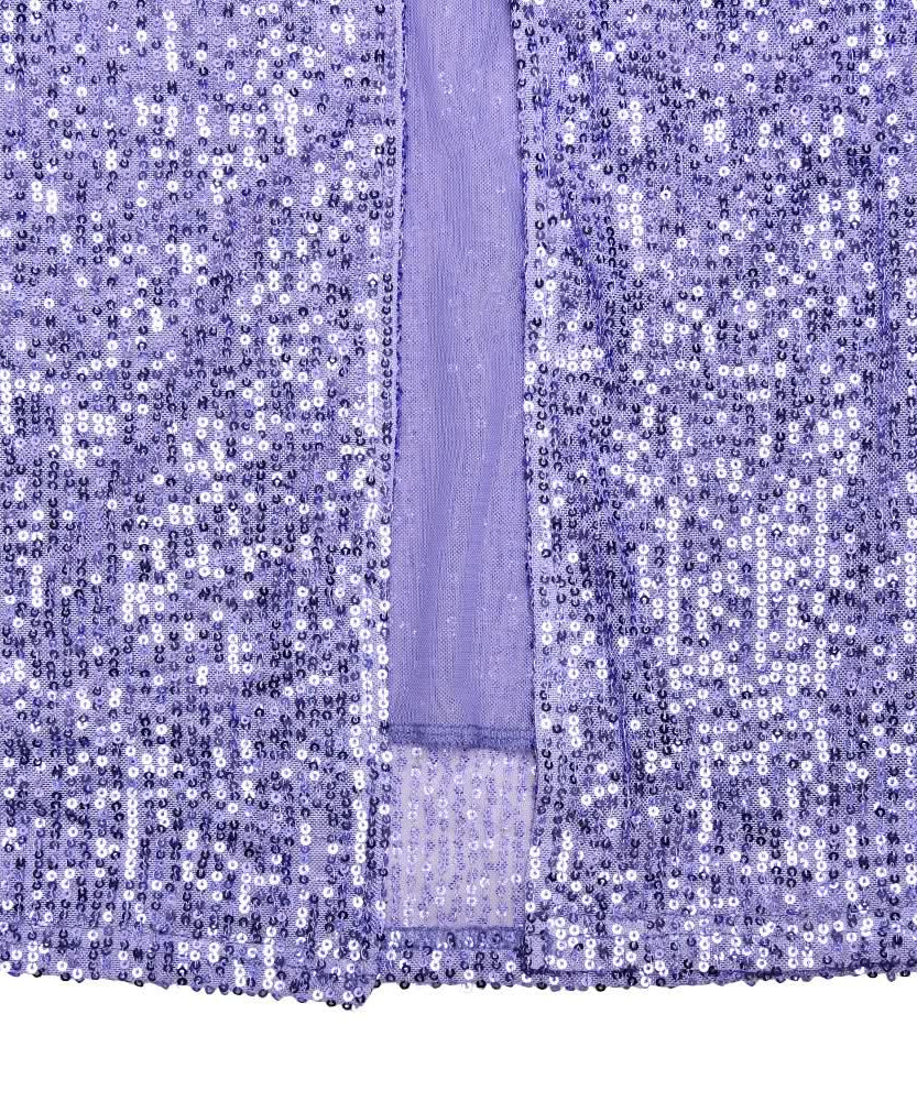 Head-Turning Lavender Sequin Halter Maxi Dress - Backless Glamour for Holiday & NYE