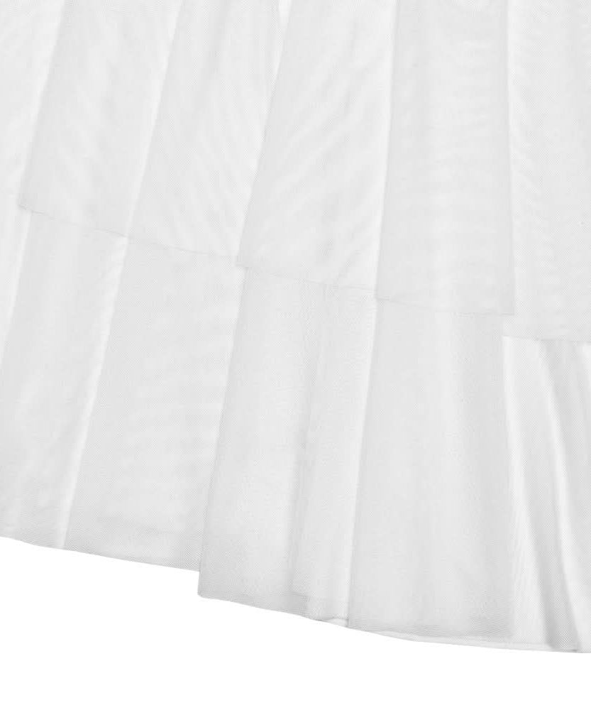 Winter White Ruched Bodycon Asymmetrical Ruffle Maxi Dress - Holiday Gala & Special Occasion Ready