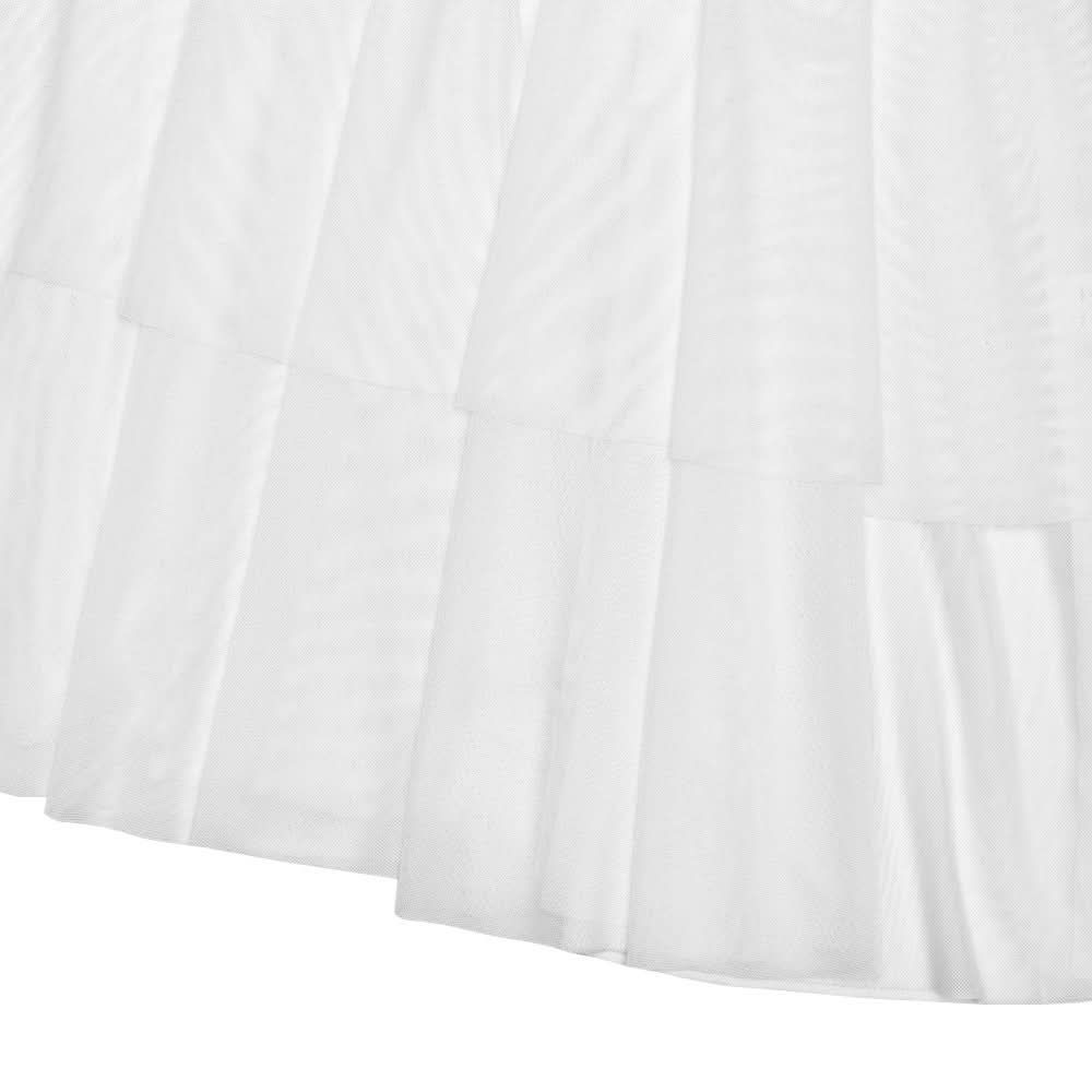 Winter White Ruched Bodycon Asymmetrical Ruffle Maxi Dress - Holiday Gala & Special Occasion Ready
