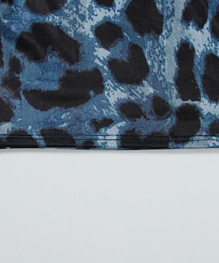 Standout Style: Blue Leopard & Floral One-Shoulder Maxi Set - Fall Event & Resort Ready