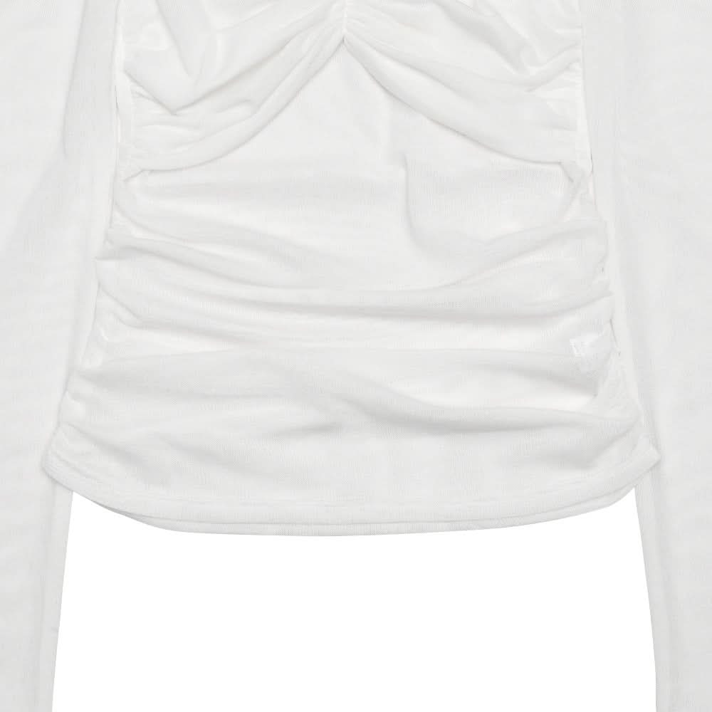 Sultry Burgundy Off-Shoulder Ruched Mesh Top - Fall & Holiday Chic