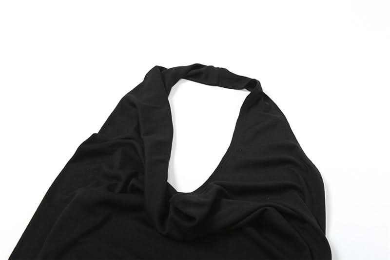 Chic Black Halter Wrap Top - Your Essential for Fall Nights & Holiday Glam