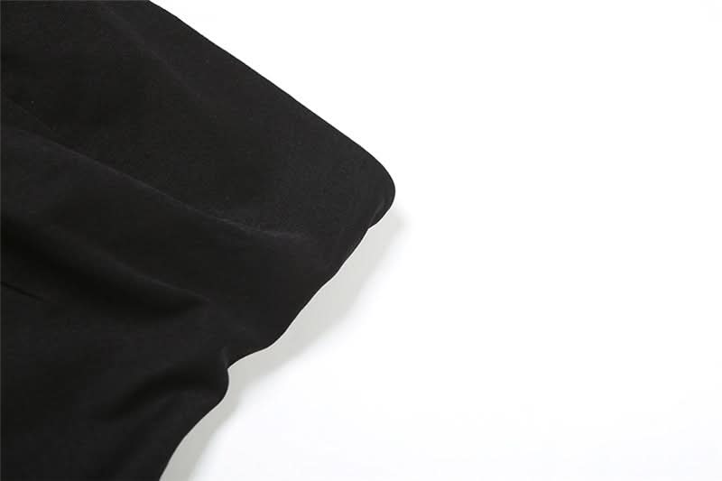 Chic Black Asymmetrical Ruched Strapless Top | Modern Fall Going Out Style