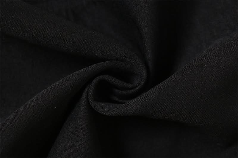 Chic Black Asymmetrical Ruched Strapless Top | Modern Fall Going Out Style