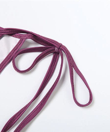 Bold Floral Halter Bikini & Cut-Out Mini Skirt Set - Chic Resort & Fall/Winter Vacation Ready