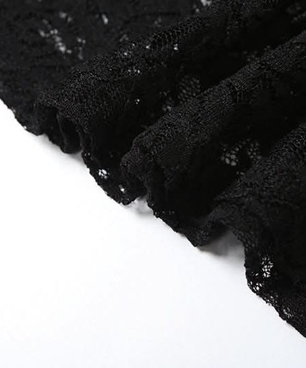 Enchanting Black Lace Maxi Skirt - Sheer Elegance for Fall & Halloween Chic
