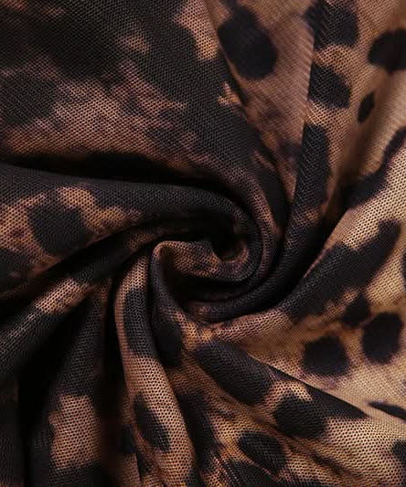 Savage Chic Leopard Print Bustier Mini Dress | Lace Trim & Hook-Eye Front | Your Fall & Holiday Party Statement