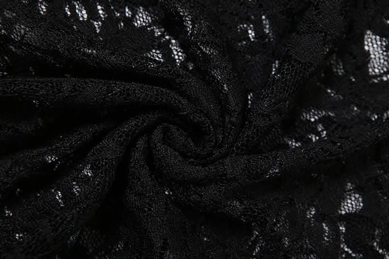 Enchanting Black Lace Maxi Skirt - Sheer Elegance for Fall & Halloween Chic