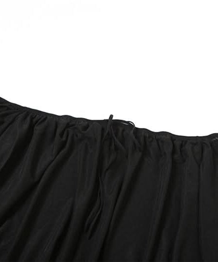 Black Magic Sheer Off-Shoulder Mini Dress - Your Go-To for Fall Parties & Enchanting Nights