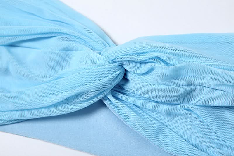 Sultry Black Ruched Mesh 2-Piece Set | Fall & Holiday Party Glam