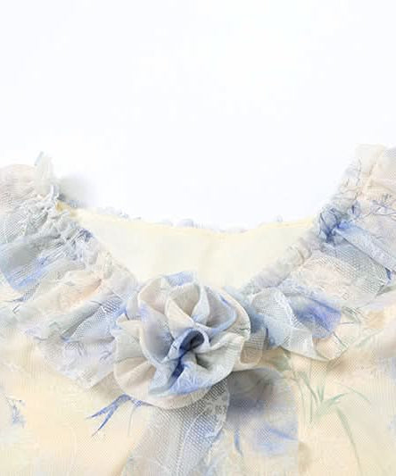 Romantic Sheer Floral Ruffle Maxi Dress - Effortless Resort & Fall Getaway Style