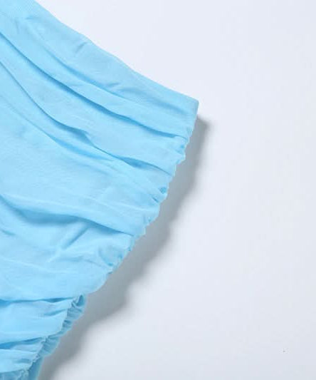 Sultry Black Ruched Mesh 2-Piece Set | Fall & Holiday Party Glam