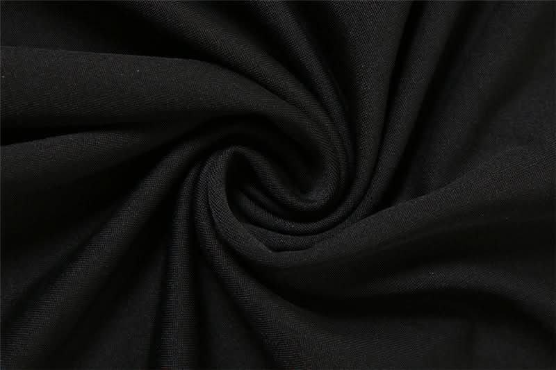 Sleek Black Halter Maxi Dress with Statement Ring Detail | Perfect for Fall & Holiday Glamour