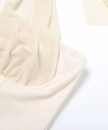 Trendsetting Black Halter Corset Top - Y2K Backless Bustier for Fall & Party Season