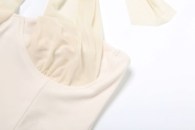 Trendsetting Black Halter Corset Top - Y2K Backless Bustier for Fall & Party Season