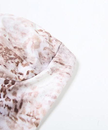 Wild Instincts: Luxe Abstract Animal Print Bustier & High-Waist Shorts Set - US Fall & Holiday Party Ready