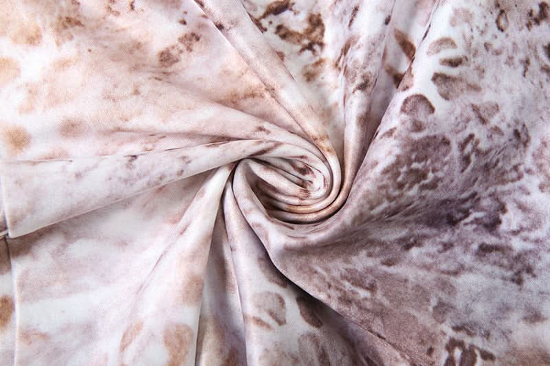 Wild Instincts: Luxe Abstract Animal Print Bustier & High-Waist Shorts Set - US Fall & Holiday Party Ready