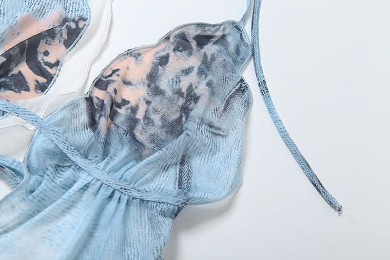 Ethereal Butterfly Halter Top - Y2K Backless Crop for Fall Festivities & Vacay Vibes