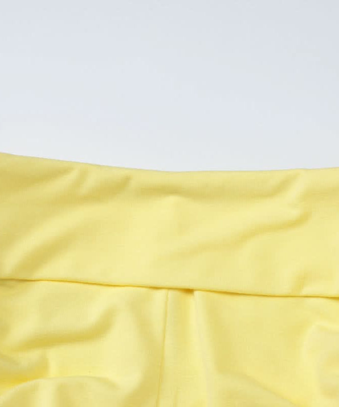 Sparkling Diva Yellow Halter & Drawstring Shorts Set – Your Chic Y2K Resort & Sunshine Lounge Essential