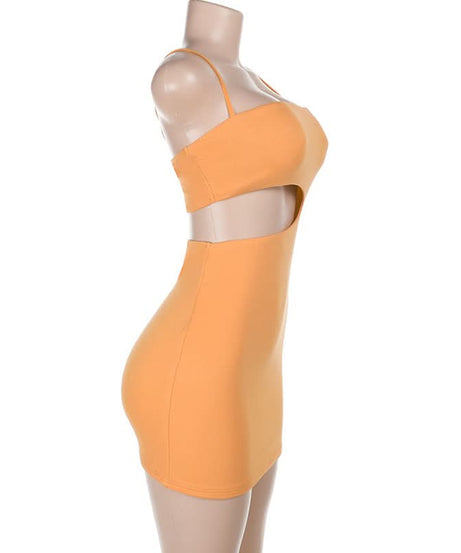 Sultry Side Cut-Out Bodycon Mini Dress – Your Essential for Fall Parties & Holiday Nights