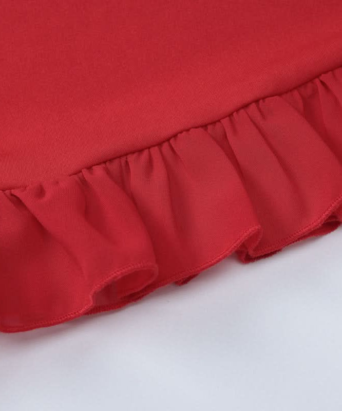 Siren Red Ruffle Tie-Strap Mini Dress - Your Essential Fall Date Night & Holiday Party Look