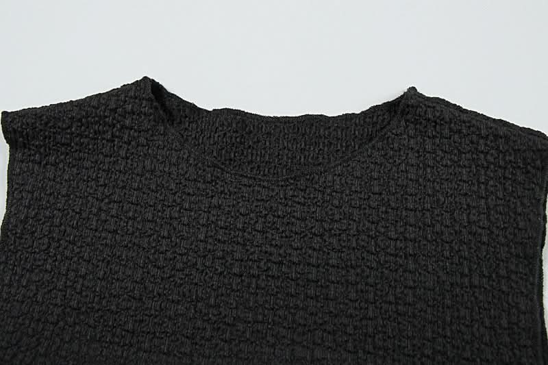 Sultry Black Ribbed Cut-Out Maxi Dress – Your Go-To for Fall Nights & Holiday Events