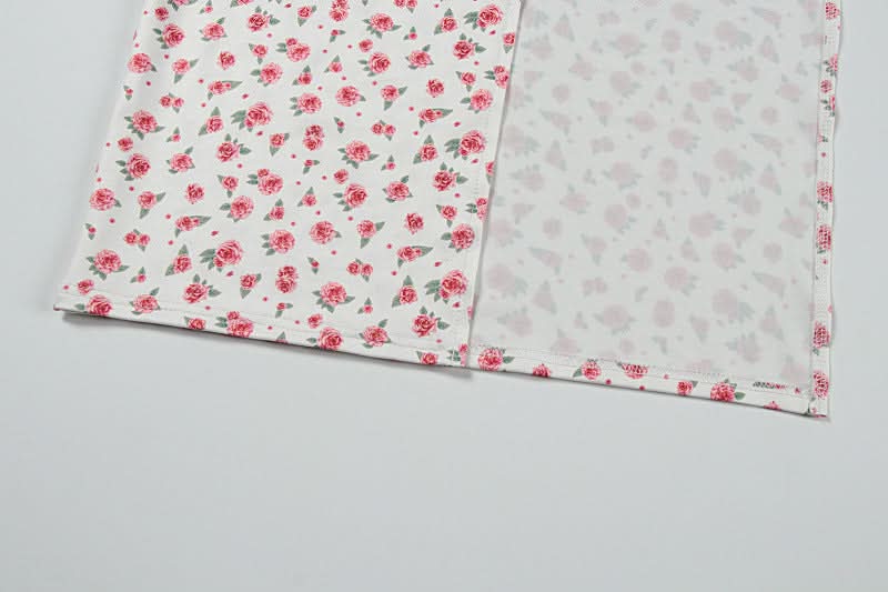 Romantic Ditsy Floral Halter Maxi Dress with High Slit - Your Perfect Vacation & Resort Getaway Essential