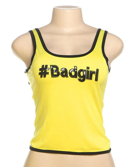 Sassy Sparkle: #Badgirl Sequin Tank Top – Your Go-To for Fall Fun & Halloween