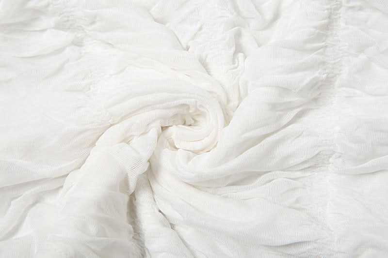 Boho Chic White Ruched Halter Maxi Skirt Set - Your Ultimate Vacation & Resort Essential