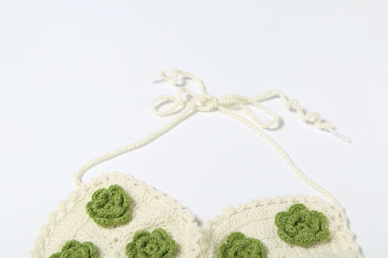 Chic Crochet Floral Halter Top & Mini Skirt Set | Your Boho Resort & Vacation Essential