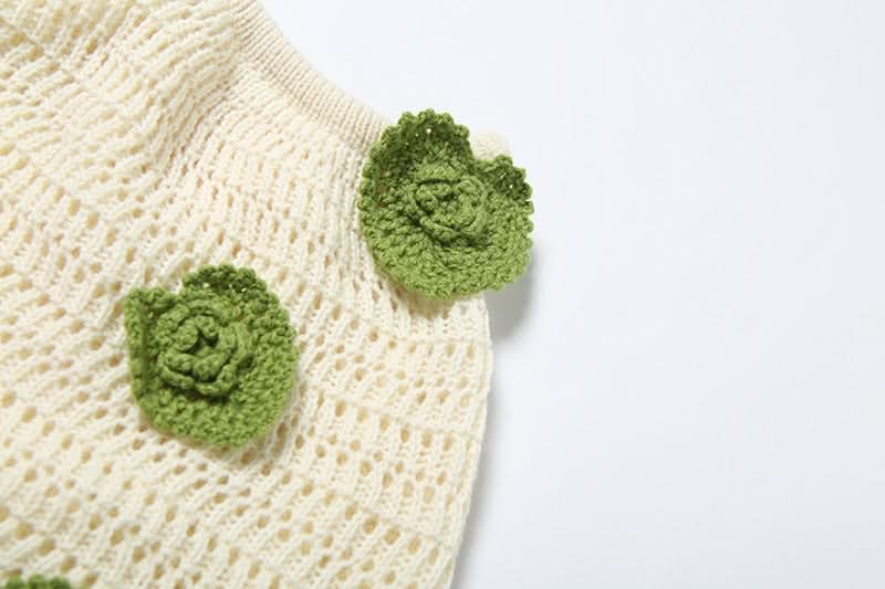 Chic Crochet Floral Halter Top & Mini Skirt Set | Your Boho Resort & Vacation Essential