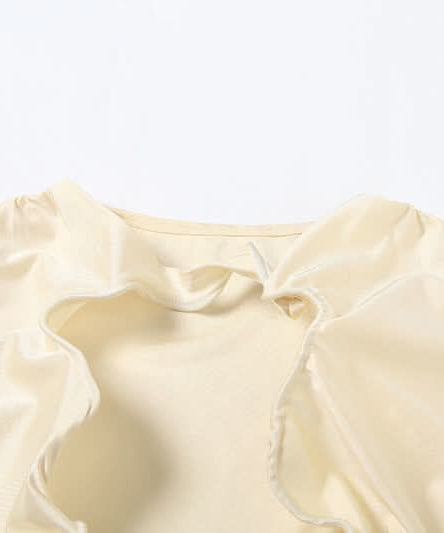 Effortless Chic Ruched Two-Piece Set: Crop Top & Flared Pants - Your Fall & Holiday Statement