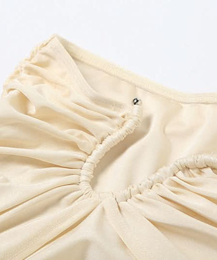 Effortless Chic Ruched Two-Piece Set: Crop Top & Flared Pants - Your Fall & Holiday Statement