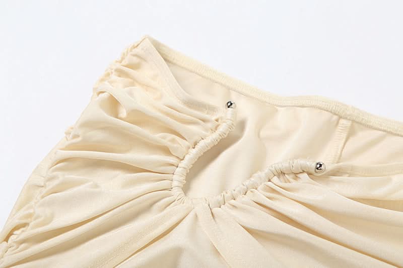 Effortless Chic Ruched Two-Piece Set: Crop Top & Flared Pants - Your Fall & Holiday Statement