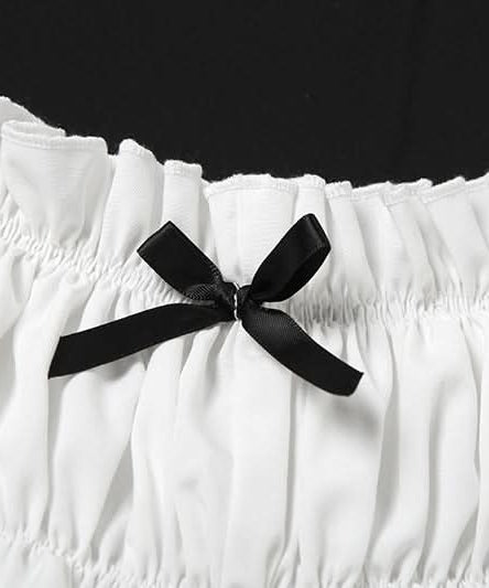 Cloud-Soft Ruffle Bow Loungewear Shorts | Cozy Autumn Comfort for Women