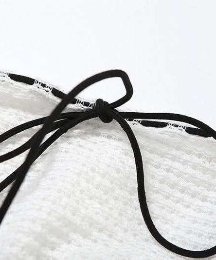 Chic White Knit Tie-Front Square Neck Cami Top | Versatile Layering & Resort Style