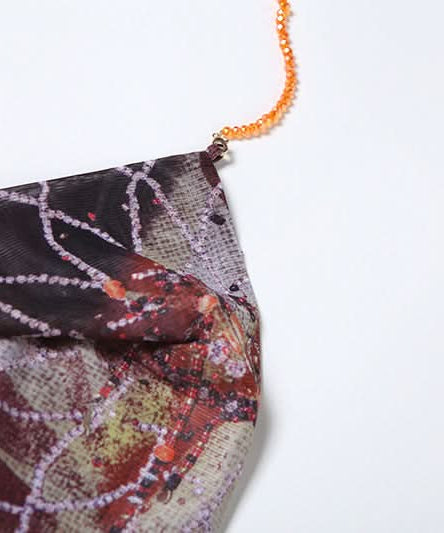 Effortless Chic Boho Print Cowl Neck Halter Maxi Dress with Slit - Fall Hues & Delicate Chain Detail