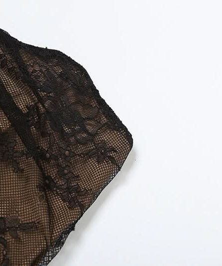 Sultry Black Lace Halter Cutout Maxi Skirt Set - Fall Evening & Holiday Ready