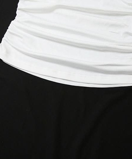 Effortless Chic: White Butterfly Ruched Cowl Neck Top – Perfect for Fall Style & Beyond