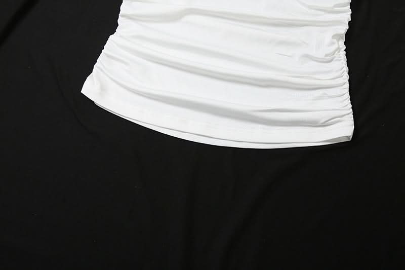 Effortless Chic: White Butterfly Ruched Cowl Neck Top – Perfect for Fall Style & Beyond