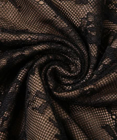 Sultry Black Lace Halter Cutout Maxi Skirt Set - Fall Evening & Holiday Ready