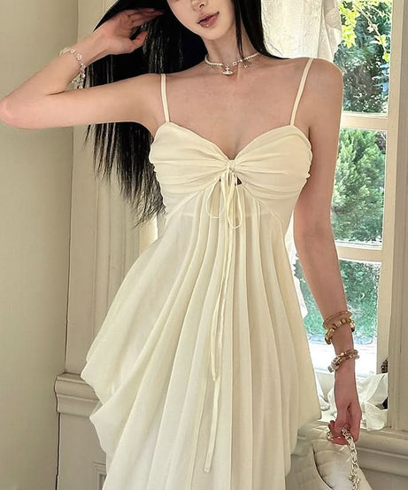 Effortless Elegance: Ruched Tie-Front Flowy Maxi Dress – Your Chic Fall Getaway & Resort Essential