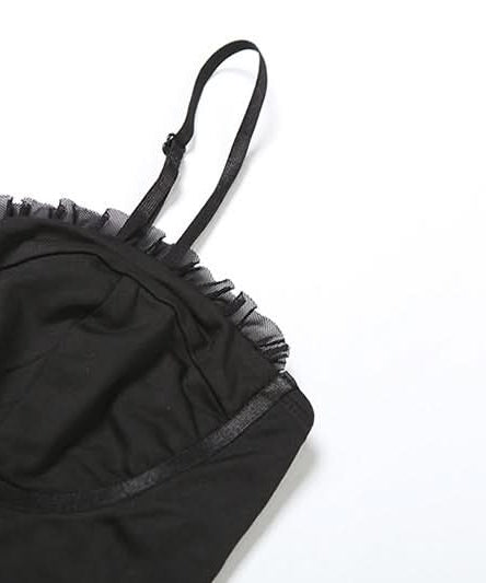 Sultry Ruffle Cami & High-Waist Shorts Lounge Set - Chic Fall Comfort