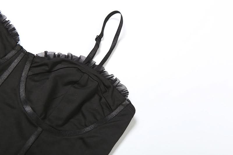 Sultry Ruffle Cami & High-Waist Shorts Lounge Set - Chic Fall Comfort