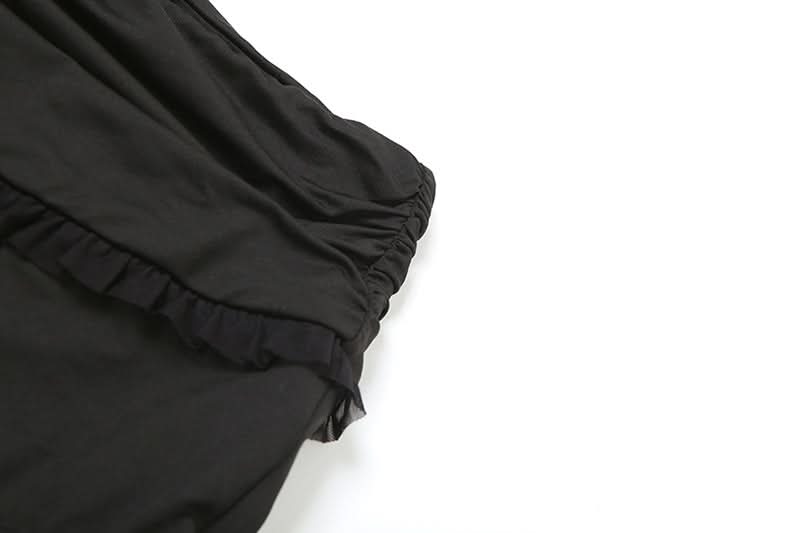 Sultry Ruffle Cami & High-Waist Shorts Lounge Set - Chic Fall Comfort