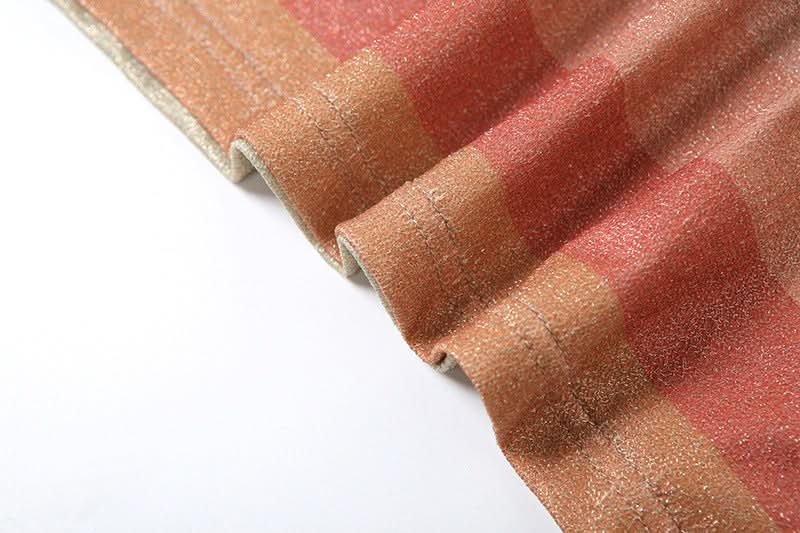 Shimmering Sunset Stripe Halter Mini Dress - Your Fall & Holiday Party Statement