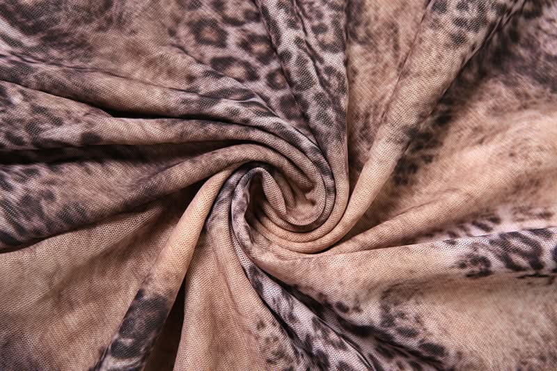 Sultry Leopard Mesh Halter Maxi Skirt Set - Your Fall Getaway Statement Piece