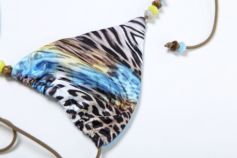 Y2K Tropical Butterfly Leopard 3-Piece Halter Mini Skirt Set - Resort Ready Getaway Swim