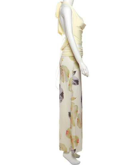 Effortless Chic Halter Cowl Neck Floral Maxi Set - Your Fall Getaway & Event Ready Look